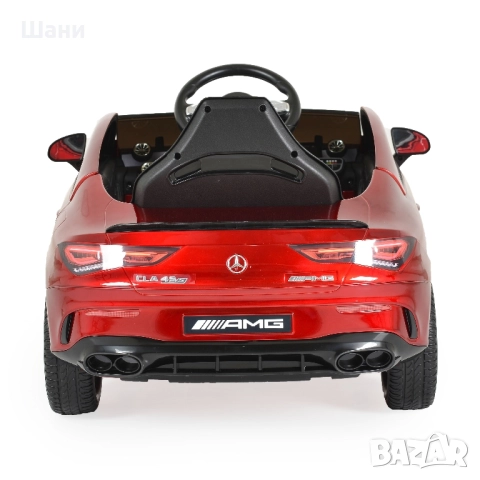 Акумулаторна кола Mercedes-AMG CLA 45 червен-металик , снимка 5 - Детски велосипеди, триколки и коли - 51614856
