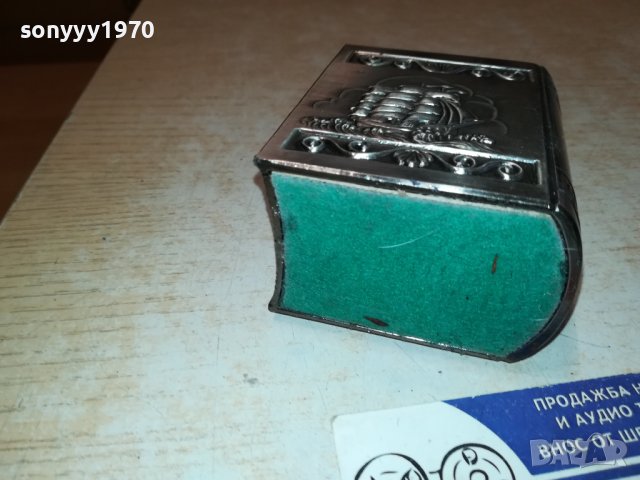 МЕТАЛНА ЗАПАЛКА КНИГА//ФРЕГАТА-ВНОС ФРАНЦИЯ 3010231031, снимка 7 - Антикварни и старинни предмети - 42775731