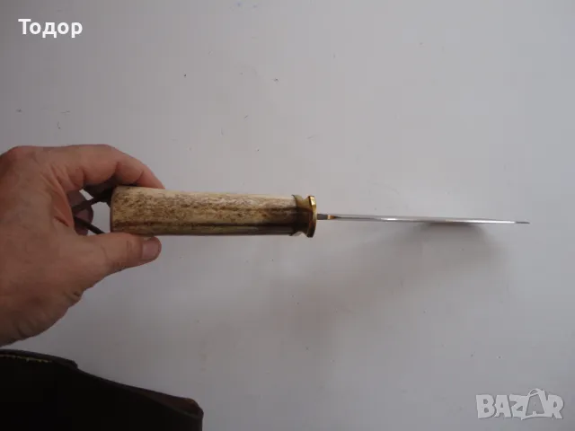 Невероятен ловен испански нож Apache рогова дръжка , снимка 9 - Ножове - 48365466