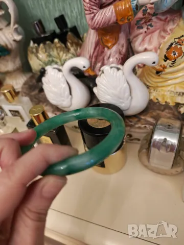 Гривна естествен нефрит, снимка 4 - Гривни - 47582347