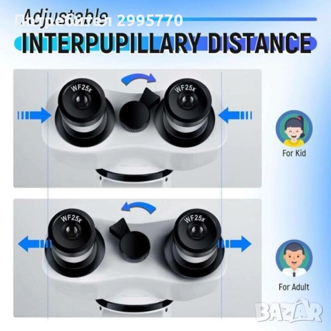 Микроскоп от 40 до 1000 , снимка 2 - Лаборатория - 52881304