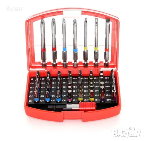 Комплект битове от 56 части TORX, IMBUS 1/4" - 25 мм, 75 мм, снимка 1