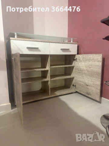 Шкаф с регали и чекмеджета, снимка 2 - Скринове - 54046060