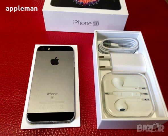 Apple iPhone SE 32Gb Space Gray Фабрично отключен Айфон телефон, снимка 3 - Apple iPhone - 30286617