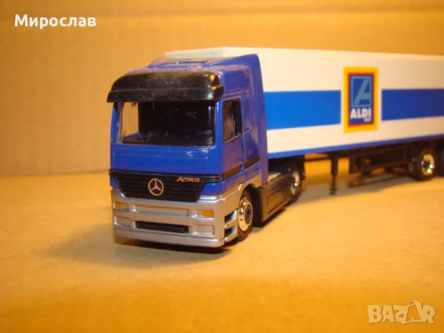 SCHUCO H0 1/87 MERCEDES ACTROS КАМИОН TIR МОДЕЛ КОЛИЧКА, снимка 2 - Колекции - 48456664