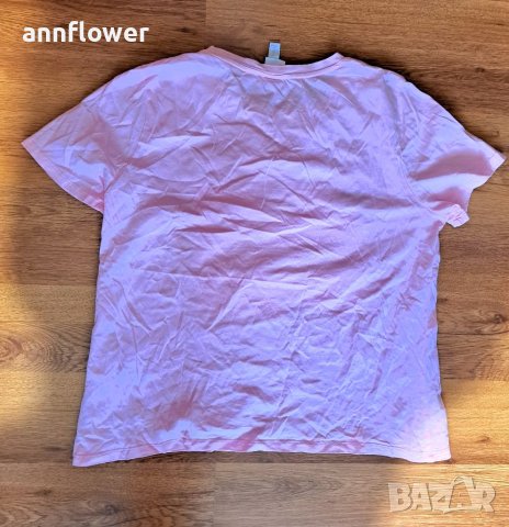 Розова тениска H&M  M, снимка 5 - Тениски - 40392132