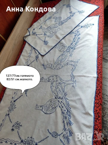 Ръчно бродирани ковьори и карета, снимка 3 - Декорация за дома - 50581067