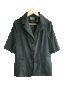 SANDRINI - черно сако с къс ръкав, снимка 1 - Сака - 33889822