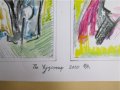 Картини-2 броя, смесена техника-по Чудомир,подпис, снимка 2