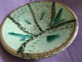 Чиния за стена от соца на задруга МНХЗ София ръчна изработка-подписана-стара цена тогава-10лв-фи 217, снимка 3