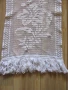 Ръчно плетено перде, ковьор ,памук 133х42см., снимка 2