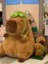 Голяма Плюшена играчка Капибара 110см с раничка Костенурка , снимка 1