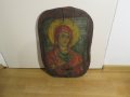 Стара  православна икона Света Богородица с посвещение  за здраве и благополучие., снимка 1 - Икони - 31085850