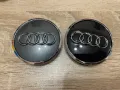 Капачки за джанти Audi 61мм хром лайстна 4M0601170JG3 Черни и Сиви Капачки за джанти Ауди, снимка 1