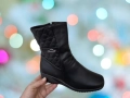 Дамски елегантни боти с цип, меко гумено ходило и топъл хастар., снимка 2