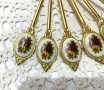 ROYAL ALBERT красиви позлатени лъжички от Англия, снимка 3