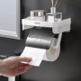 Поставка за тоалетна хартия с рафт за телефон 47500, снимка 8