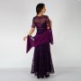 ИЗГОДНО Официална дълга дантелена дамска рокля в тъмно синьо и кралско лилаво от 269 на 179лв, снимка 14