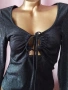 L Черно брокатено боди , снимка 3