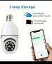 Камера за фасунга Е27 с Wi-Fi / WiFi връзка и карта, снимка 1