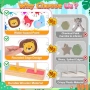Нови образователни Дървени Монтесори блокчета с животни бебешка играчка, снимка 5