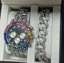 Rainbow Crystal Watch Set  | часовник + гривна с кристали, снимка 1