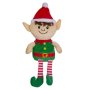 Коледна играчка Плюшен елф с Червена шапка, 15см