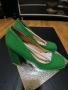 Нови елегантни дамски обувки в зелено /дебел ток и платформа/, снимка 6