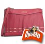 ПРОМО 🍊 LIU JO 🍊 Малка кожена чанта RED “N” CAPS 23х16х4 см нова с етикети, снимка 12