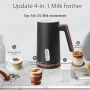 Нов Уред за разпенване / затопляне на мляко Млечна пяна за секунди Кафе, снимка 2