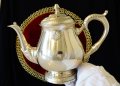 Английска кана,чайник,никелово сребро 940 гр. , снимка 11