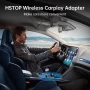 HSTOP Carplay Wireless адаптер, 2024г, USB-A към USB-C Plug and Play, iPhone ios10+ и Android 11+, снимка 5