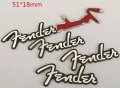 Алуминиеви емблеми за тонколони ’’Fender’’ - 51 мм./ 18 мм., снимка 1 - Аксесоари и консумативи - 39044267