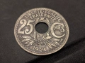 Модел / плакет или дизайн за монета 25 centimes 1924 Франция, снимка 1