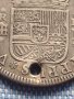 Сребърна монета 2 реала Филип пети Сеговия Испания 13780, снимка 7