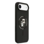 Оригинален кейс Karl Lagerfeld Silicone Double Heads And Circle MagSafe, За iPhone 17 Air (6.9), Чер, снимка 3