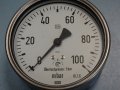Манометър WIKA 52240 Ф 100, 100 mbar, снимка 2