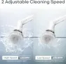 Diivoo Електрическа безжична почистваща четка за домашна употреба, 6 сменяеми глави, 2 скорости, снимка 7