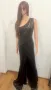 Дълга черна рокля с едно рамо, снимка 8