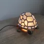 Настолна лампа - костенурка изработена в стил Tiffany, снимка 3