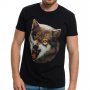 Нова мъжка тениска с дигитален печат Зъбат вълк, Серия Вълци, снимка 18