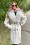 Дамско палто алпака кашмир и лисица код 907, снимка 1 - Палта, манта - 38810753