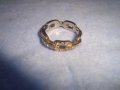 ПОЗЛАТЕН НЕЖЕН КРИСТАЛЕН ФЕШЪН АРТ ПРЪСТЕН 27774, снимка 8