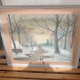 Живопис Картина в рамка зимен пейзаж , снимка 6