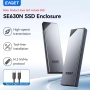 EAGET M.2 NVMe SSD кутия, 10Gbps, M.2 SSD към USB 3.1 Windows7/8/10/11, Mac OS, Linux, 2230/2242/226, снимка 3