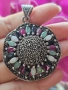 Масивен сребърен медальон , снимка 3