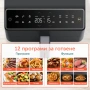 Фритюрник с горещ въздух Cosori Dual Blaze CAF-P681S, 6.4L, Черен С горен и долен реотан [НОВ], снимка 10