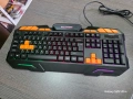 Нова! Геймърска клавиатура с Кирилица ROXPOWER G-8100, GAMING LED, Черна, снимка 3