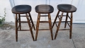 Бар столове масив-3бр., снимка 1
