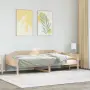 vidaXL Рамка за легло без матрак, 90x190 см, масивна чамова дървесина, снимка 2